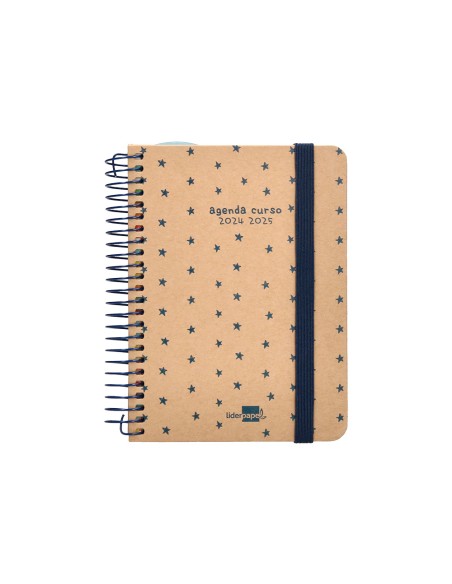 Agenda escolar liderpapel ano 24 25 escolar classic stars dia pagina a6 tetra