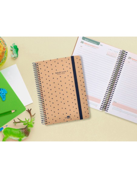 Agenda escolar liderpapel ano 24 25 escolar classic stars dia pagina a5 tetra