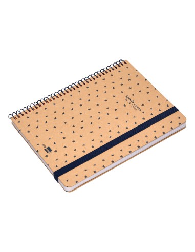 Agenda escolar liderpapel ano 24 25 escolar classic stars 2 dias pagina a5 papel fsc banda elastica