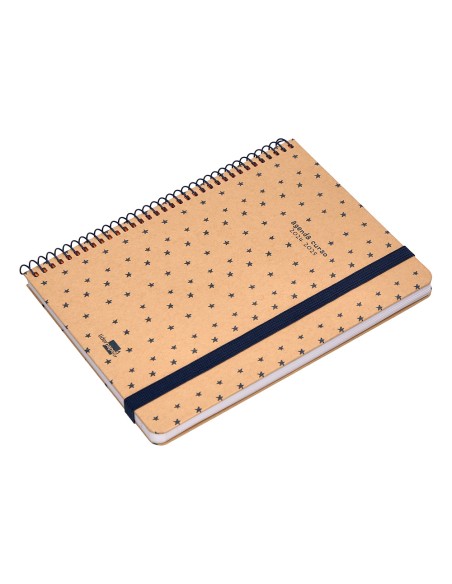 Agenda escolar liderpapel ano 24 25 escolar classic stars semana vista a5 papel fsc banda elastica