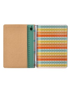 Agenda escolar liderpapel ano 24 25 escolar classic stars semana vista a5 papel fsc banda elastica