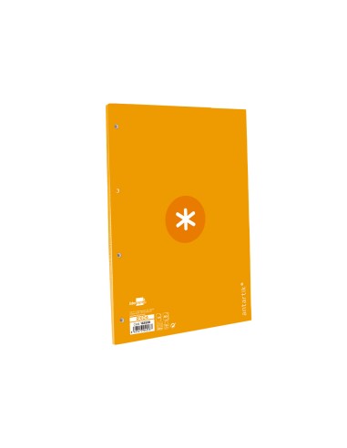 Recambio a4 antartik 80 hojas 90g m2 cuadro 5 mm 4 taladros 1 banda marco color mostaza