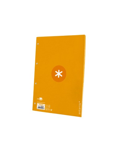 Recambio a4 antartik 80 hojas 90g m2 cuadro 5 mm 4 taladros 1 banda marco color mostaza