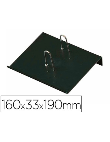 Portacalendario plastico faibo para bloc bufete 100 reciclable color negro 160x33x190 mm