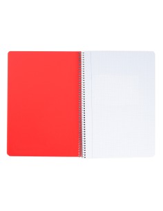 Cuaderno espiral liderpapel a5 wonder tapa plastico 80h 90gr cuadro 5mm con margen colores surtidos