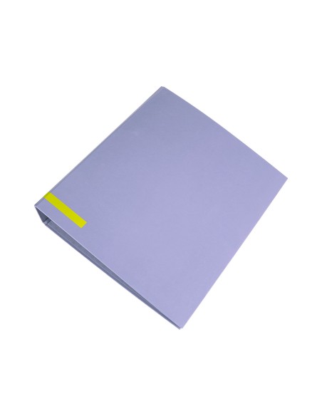 Archivador de palanca liderpapel a4 color system forrado sin rado lomo 80 mm lavanda compresor metalico