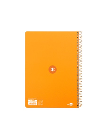 Cuaderno espiral liderpapel a4 micro antartik tapa dura 80h 100gr cuadro 5mm sin banda4 taladros color mostaza