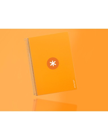 Cuaderno espiral liderpapel a4 micro antartik tapa dura 80h 100gr cuadro 5mm sin banda4 taladros color mostaza