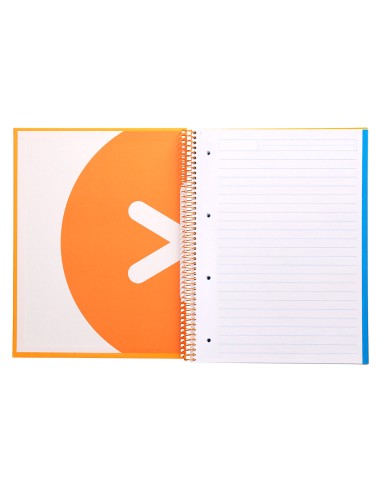 Cuaderno espiral a4 micro antartik tapa forrada120h 100 gr horizontal 5 banda4 taladros color mostaza