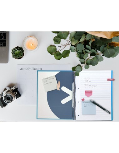 Cuaderno espiral a4 micro antartik tapa forrada120h 100 gr horizontal 5 banda4 taladros color azul oscuro