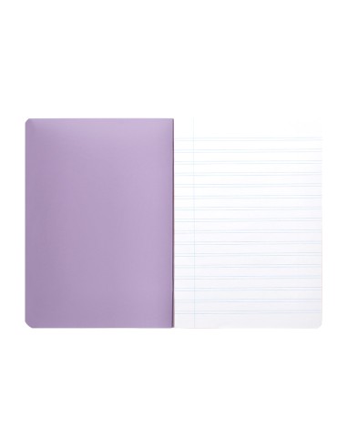 Libreta liderpapel 360 tapa de plastico a4 48 hojas 90g m2 horizontal con doble margen colores pastel
