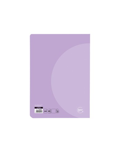 Libreta liderpapel 360 tapa de plastico a4 48 hojas 90g m2 liso sin margen colores pastel surtidos