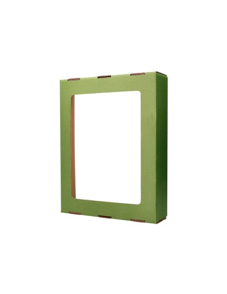 Contenedor papelera reciclaje liderpapel ecouse carton 100 reciclado y reciclable 70 litros 450x350x650 mm