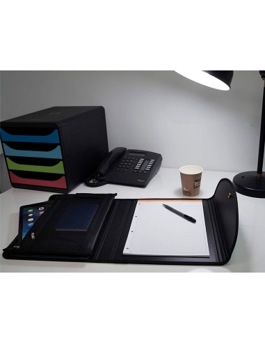 Carpeta exacompta aquarel clasificadora din a4 polipropileno 6 departamentos colores pastel surtidos