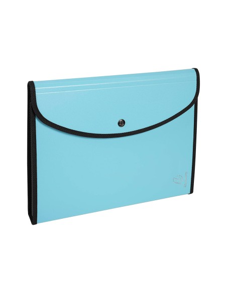 Carpeta exacompta aquarel clasificadora din a4 polipropileno 6 departamentos colores pastel surtidos