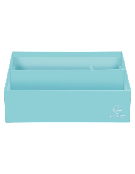 Organizador exacompta aquarel carton forrado 3 compartimentos colores pastel surtidos 250x100x140 mm Organizador exacompta aquarel carton forrado 3 compartimentos colores pastel surtidos 250x100x140 mm