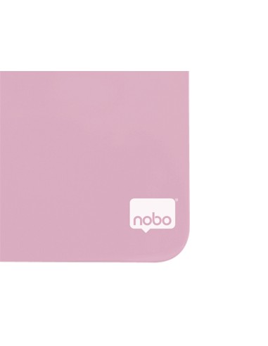 Pizarra nobo magnetica para el hogar color rosa 360x360 mm
