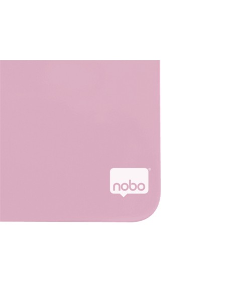Pizarra nobo magnetica para el hogar color rosa 360x360 mm