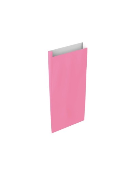 Sobre papel basika celulosa rosa con fuelle s 150x300x60 mm paquete de 25 unidades