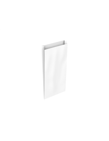 Sobre papel basika celulosa blanco con fuelle s 150x300x60 mm paquete de 25 unidades