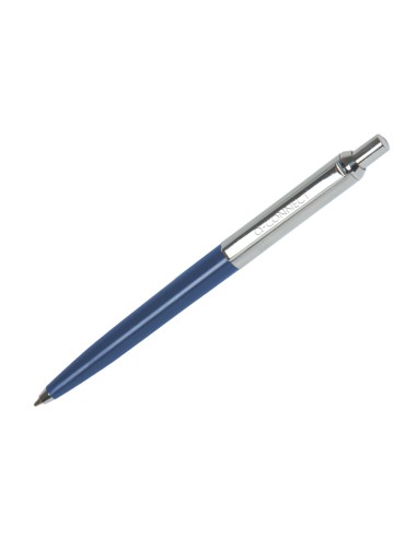 Boligrafo q connect premium metalico retractil con clip color azul punta 1 mm