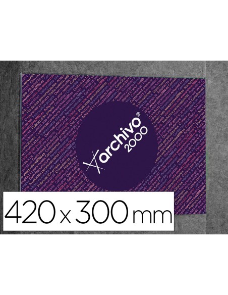 Expositor mural archivo 2000 premium de pared con adhesivo poliestireno transparente din a3 horizontal 420x300 mm