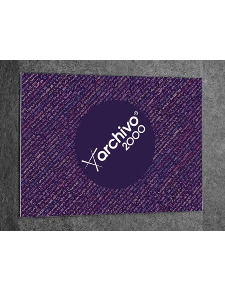 Expositor mural archivo 2000 premium de pared con adhesivo poliestireno transparente din a3 horizontal 420x300 mm