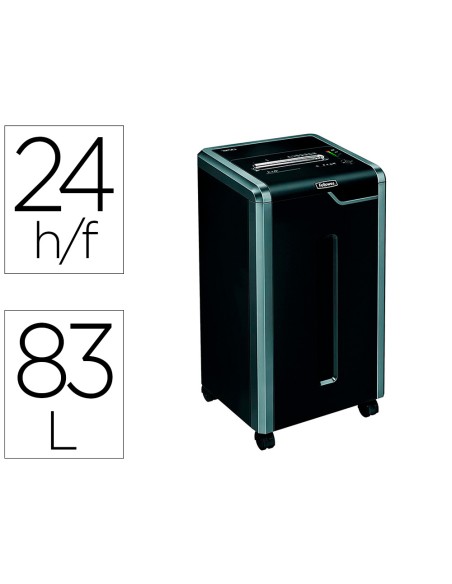 Destructora de documentos fellowes 325ci capacidad de corte 24 h en particulas destruye grapas clips Destructora de documentos fellowes 325ci capacidad de corte 24 h en particulas destruye grapas clips