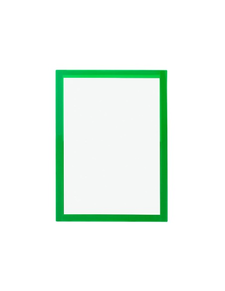 Marco porta anuncios liderpapel magnetico din a4 dorso adhesivo removible color verde