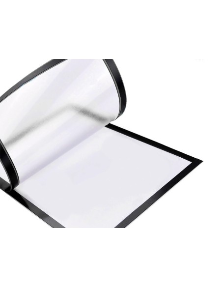 Marco porta anuncios liderpapel magnetico din a4 dorso adhesivo removible color negro