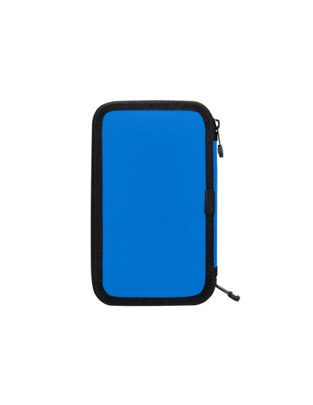 Plumier escolar antartik doble cremalllera color azul 28 piezas