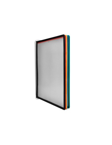 Portacatalogo de pared plastico liderpapel con 10 fundas din a4 colores surtidos