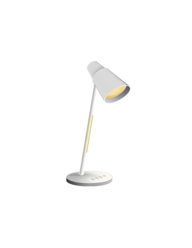 Lampara de oficina q connect sobremesa abs tactil 6w 32 led 330lm color blanco