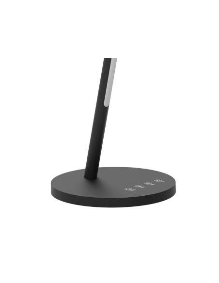 Lampara de oficina q connect sobremesa abs tactil 6w 32 led 330lm color negro Lampara de oficina q connect sobremesa abs tactil 6w 32 led 330lm color negro