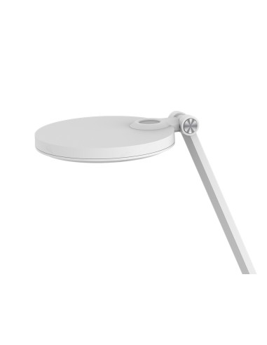 Lampara de oficina q connect sobremesa profesional abs 80 leds 7 w con interruptor color blanco