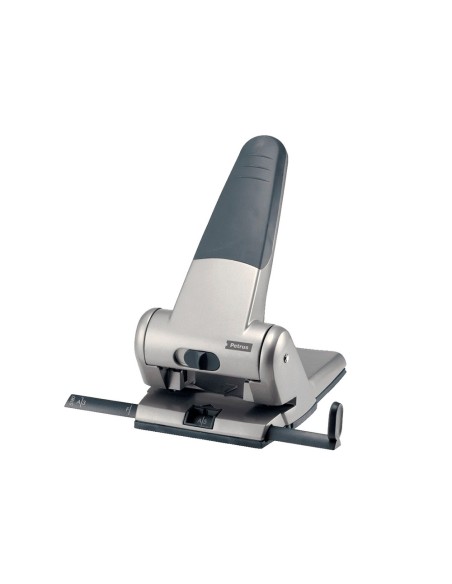 Taladrador petrus 305 metalico capacidad de 65 hojas color plata