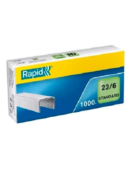 Grapas rapid 23 6 mm galvanizada caja de 1000 unidades