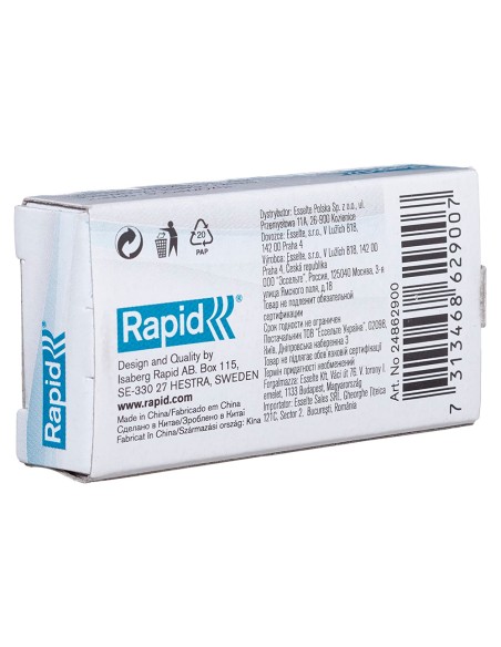Grapas rapid 10 4 mm galvanizada caja de 1000 unidades