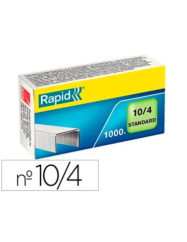 Grapas rapid 10 4 mm galvanizada caja de 1000 unidades