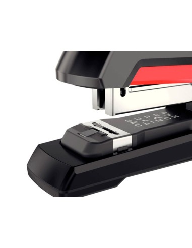 Grapadora rapid supreme s50 plastico capacidad de grapado 50 hojas usa grapas 24 6 8 y 26 6 8 color negro rojo