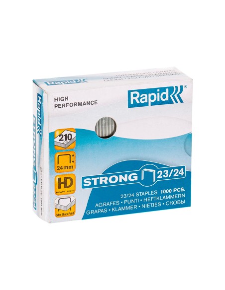Grapas rapid strong nº 23 24 galvanizadas caja de 1000 unidades