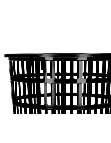 Papelera plastico liderpapel ecouse 100 reciclada 15 litros color negro 285x290 mm