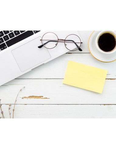 Bloc de notas adhesivas quita y pon q connect 76x127 mm 100 papel reciclado amarillo en caja de carton