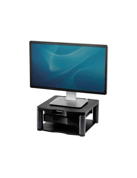 Soporte fellowes para monitor plus ajustable en 5 alturas 64 mm a 165 mm hasta 36 kg color grafito 165x335x344 mm