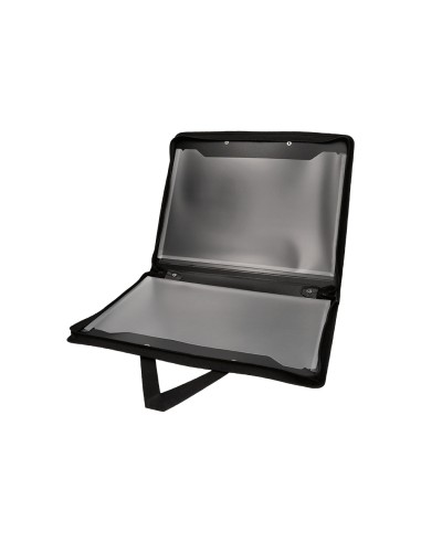 Carpeta liderpapel portadocumentos polipropileno a3 cierre de cremallera 2 bolsillos interiores con asa