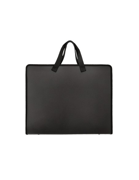 Carpeta liderpapel portadocumentos polipropileno a3 cierre de cremallera 2 bolsillos interiores con asa