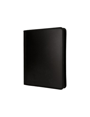 Carpeta liderpapel 4 anillas 25 mm polipropileno cierre cremallera 4 bolsillos interiores con ribete color