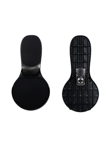Reposabrazos ergonomico q connect con alfombrilla de raton y apoyo de muneca color negro 220x140x480 mm