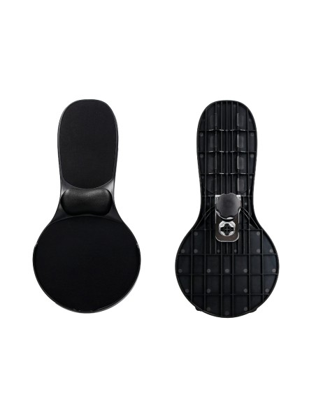 Reposabrazos ergonomico q connect con alfombrilla de raton y apoyo de muneca color negro 220x140x480 mm