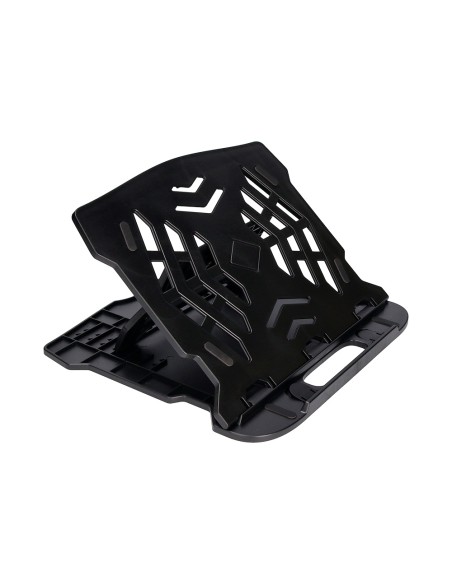 Soporte q connect para portatil hasta 17 ajustable 7 angulos diferentes color negro 260x280x60 mm
